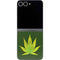 Marijuana Leaf Light Green Galaxy Z Flip6 Skin